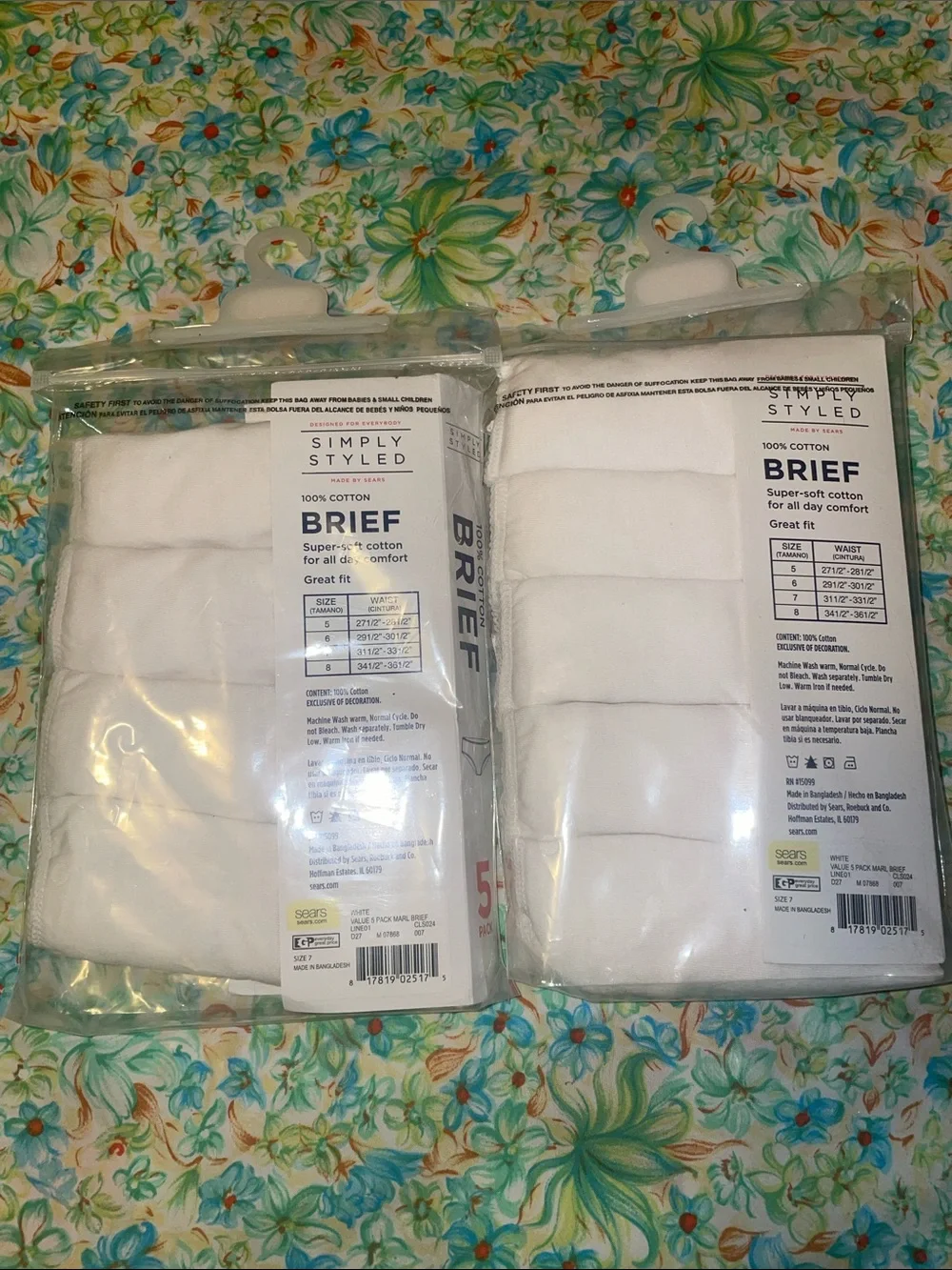 9 pairs of white 100% cotton briefs (7)(new)